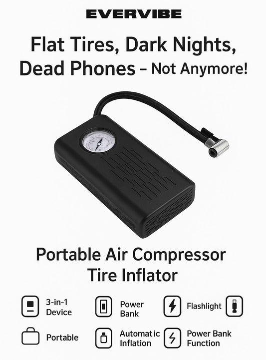 Portable Air Compressor Tire Inflator - EverVibe
